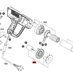 Motor Para Pistola De Calor 8003 Skil Original