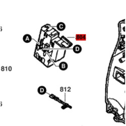 Llave Interruptor Para Taladro Hsb 10 Bosch Original