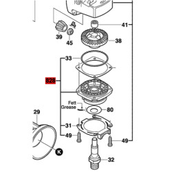 Brida De Cabezal Disco Amoladora Pws 10-125ce Bosch