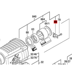 Chapa Soporte Para Martillo Bosch Gbh 2-26 Dre / 2-24 D