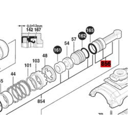 Engranaje Taladro Skil 6555/6434/6437/6438 Bosch Gsb 13