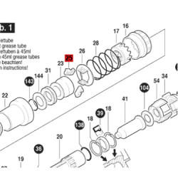 Cuerpo De Bloqueo Para Martillo Bosch Gsh 11 E Y 11 Vc