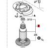 Inducido Bobina Lijadora Banda Bosch Gex 125-150 Ave