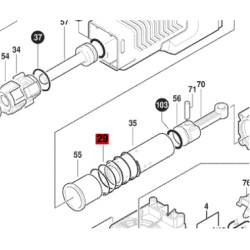 Resorte De Compresión Tubo Martillo Bosch Gsh 11 E