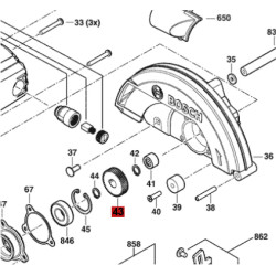 Engranaje Para Sierra Circular Bosch Gks 150 Original