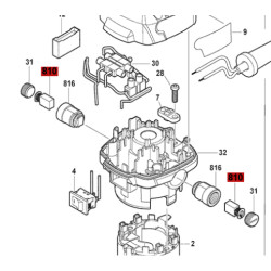 Carbones Para Fresadora Bosch Gkf 550 Original