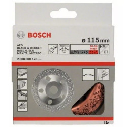 Vaso De Amolar Angular 115mm Bosch - Grano Grueso