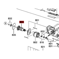 Inducido Rotor Bobina Sierra Sable Skil 4900 Original