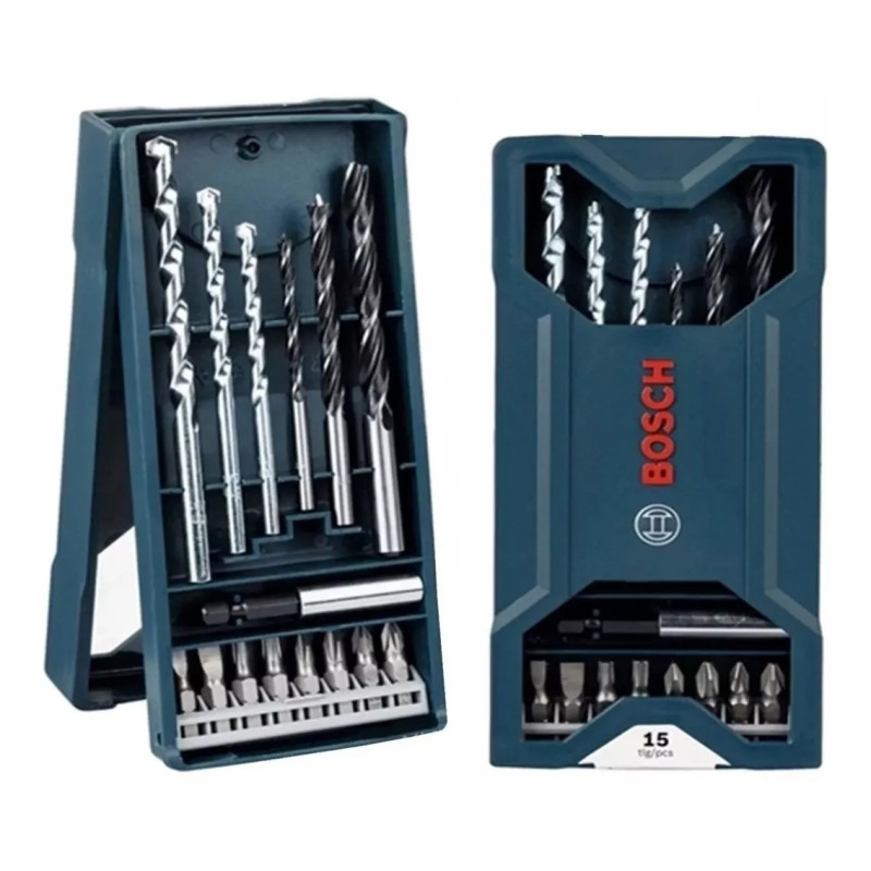 Set Mechas Destornillador Bosch De 15 Unidades Original