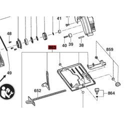 Placa Base De Chapa Sierra Circular 5402 Skil Original