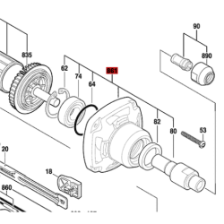 Caja De Engranajes Cabezal Amoladora Bosch Recta Ggs 28 Ce