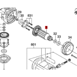 Inducido Rotor Bobina Pulidora 9070 Skil Original