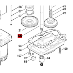 Varilla Eje Roscado Para Martillo Gsh 27 Vc Bosch Original