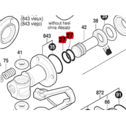 Oring Anillo De Goma Para Martillo Bosch Original Gsh 27 Vc