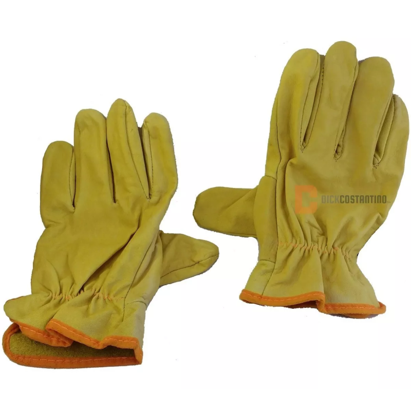 Guantes De Vaqueta (1 Par) Especial Amarillo Profesional