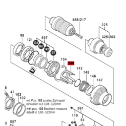 Anillo De Garras Para Martillo Gbh 4-32 Dfr Bosch Original