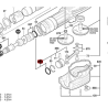 Oring Anillo De Goma X2 Para Martillo Bosch Gsh 11 Vc