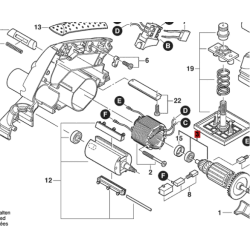 Inducido Rotor Bobina Cepilladora 1555 Skil Original