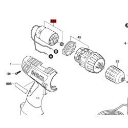 Motor Atornillador Bosch Gsr 9,6-2 (1j18) Original