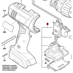 Modulo Electrónico Atornillador Bosch Gsr 1440-li Original