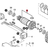 Inducido Rotor Bobina Amoladora Bosch Recta Ggs 28 L