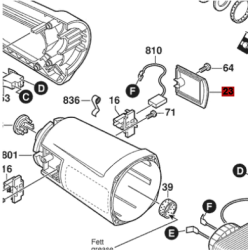 Tapa Carbonera Amoladora Bosch Gws 25 23 20-180 25 21-230