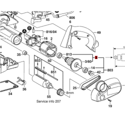 Inducido Rotor Bobina Cepillo Bosch Gho 20-82 Original