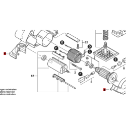 Carcasa De Motor Skil Cepillo Eléctrico 1555 Original