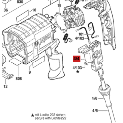 Interruptor Para Percutor Bosch Gbh 2-28 Original