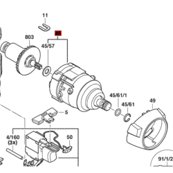 Caja De Engranajes Para Atornillador Bosch Gds 18 V-ec 250