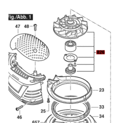 Ventilador Turbina Lijadora Banda Bosch Gex 125-150 Ave