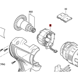 Estator Campo Para Taladro Atornillador Bosch Gsb 18v-50