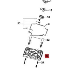 Base Goma Plastico Lijadora Skil 7232