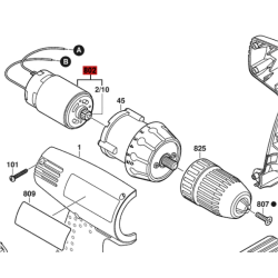 Motor Atornillador Bosch Gsr 12 V (1915) Original