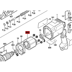 Estator Campo Taladro Gbh 2-20 S Ubh 2/20 Rle Bosch