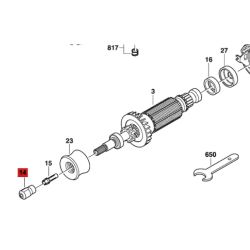 Mandril Tuerca De Minitorno Dremel 300 395 398 4000 8050