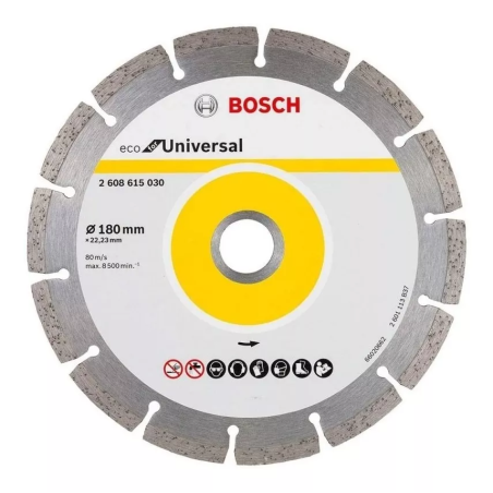 Disco Diamantado Segmentado 180mm Bosch Para Hormigón Piedra