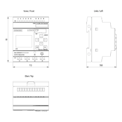 PLC Logo! 8.3 230RCE-230VCA-8ED+4SR - ETH+SD+WS con Web Server Siemens