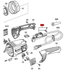 Llave Interruptor Para Amoladora Bosch Gws 20-230 Original