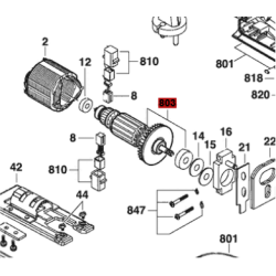 Inducido Rotor Bobina Sierra Caladora 4750 Skil Original