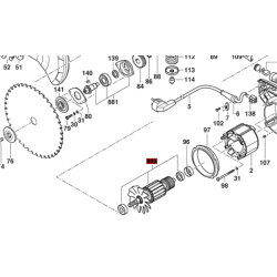 Inducido Rotor Bobina Ingletadora Bosch Gcm 10 X Original