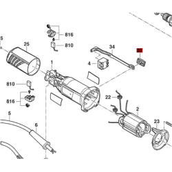 Botón Interruptor Amolador Skil 9006 Original