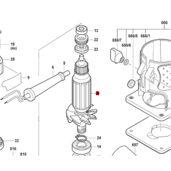 Inducido Rotor Bobina Fresadora Bosch Gkf 550 Original