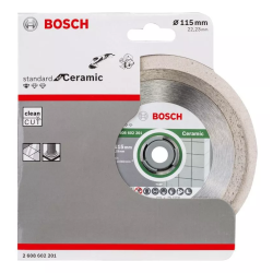 Disco Diamantado Bosch Cerámicos Azulejos 115mm Color Gris oscuro