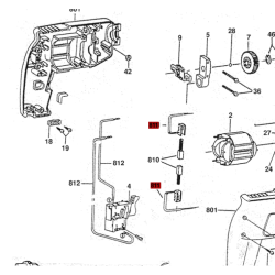 Portacarbón Taladro Psb 350 Gbm 10 Bosch Original