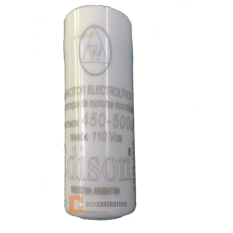 Capacitor De Arranque Motor Monofásico 450-500uf Edison