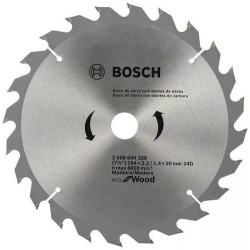 Disco Sierra Circular Para Madera 24 Dientes Bosch 7 1/4