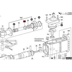 Tope Aro Soporte Para Martillo Bosch Gsh 27 Original