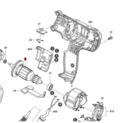 Inducido Rotor Bobina Atornillador Bosch Gsr 7-14 E