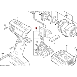 Modulo Electrónico Atornillador Bosch Gdr 1080-li Orignal